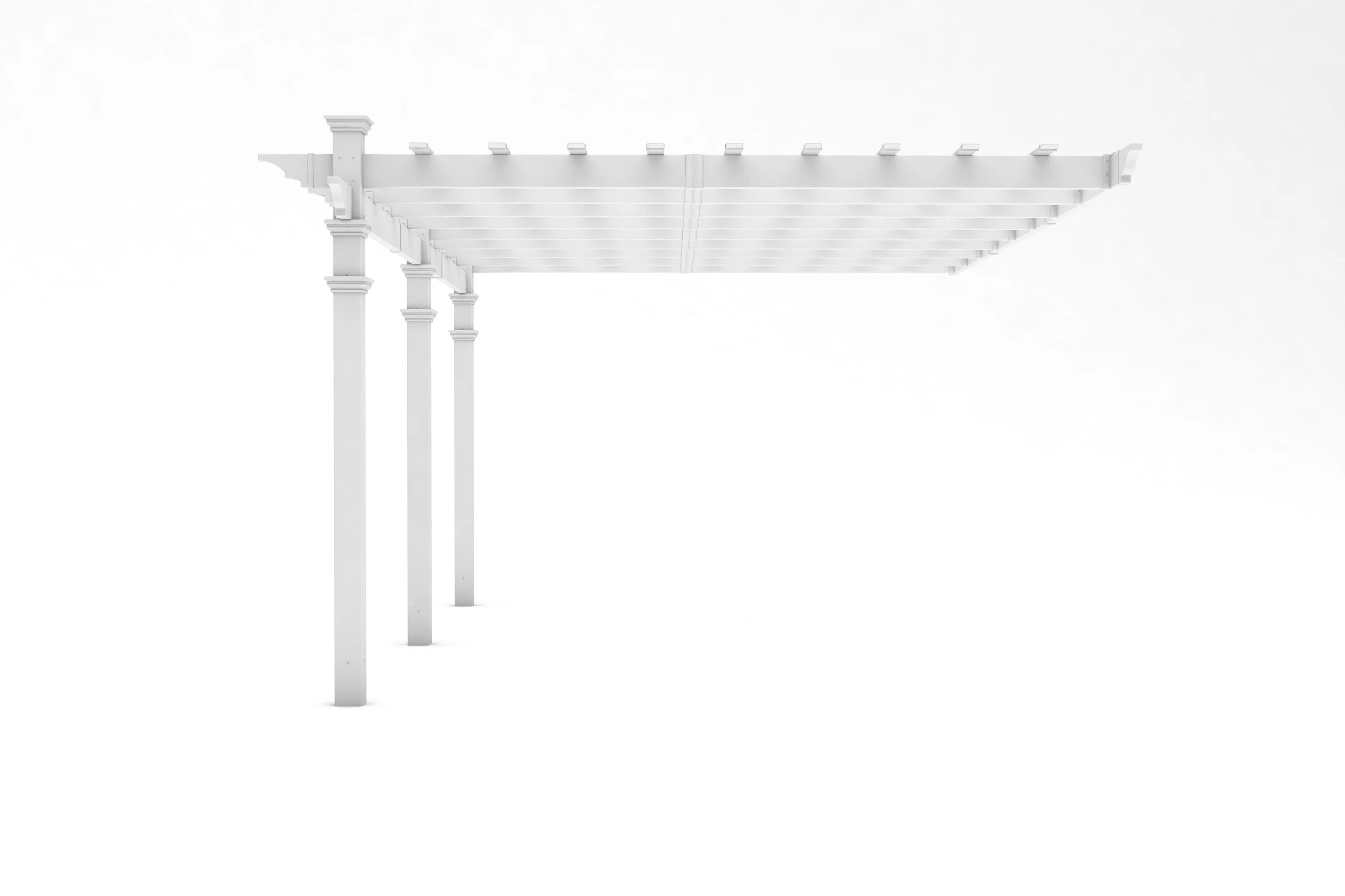 12x16 Valencia Attached Pergola - Image 8