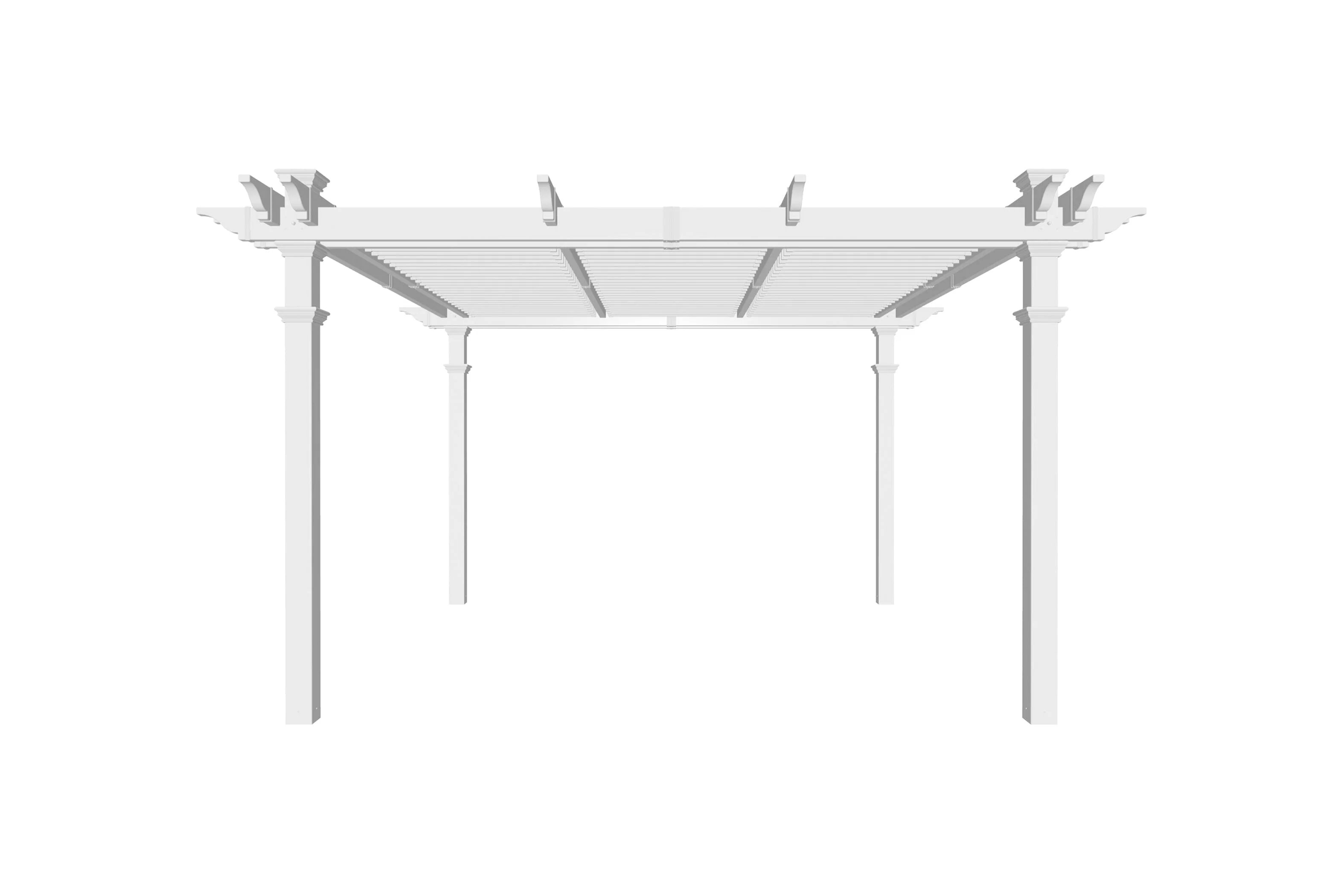 12x12 Camelot Louvered Pergola - Image 8