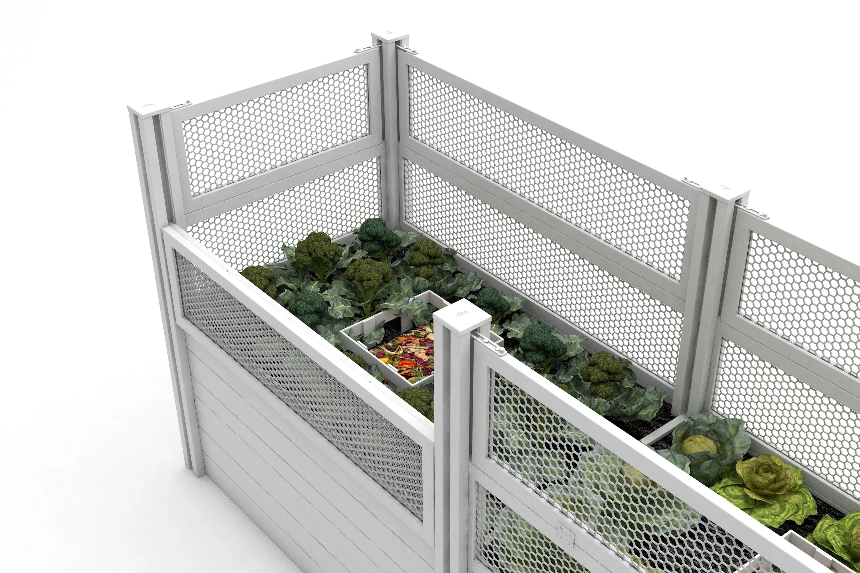 CLASSIC 33" x 97" Keyhole Composting Garden with Fencing - Image 11