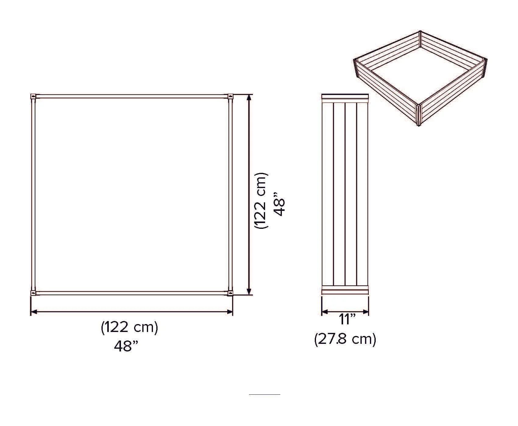 MEZZA 4x4x11 Garden Bed - Image 7