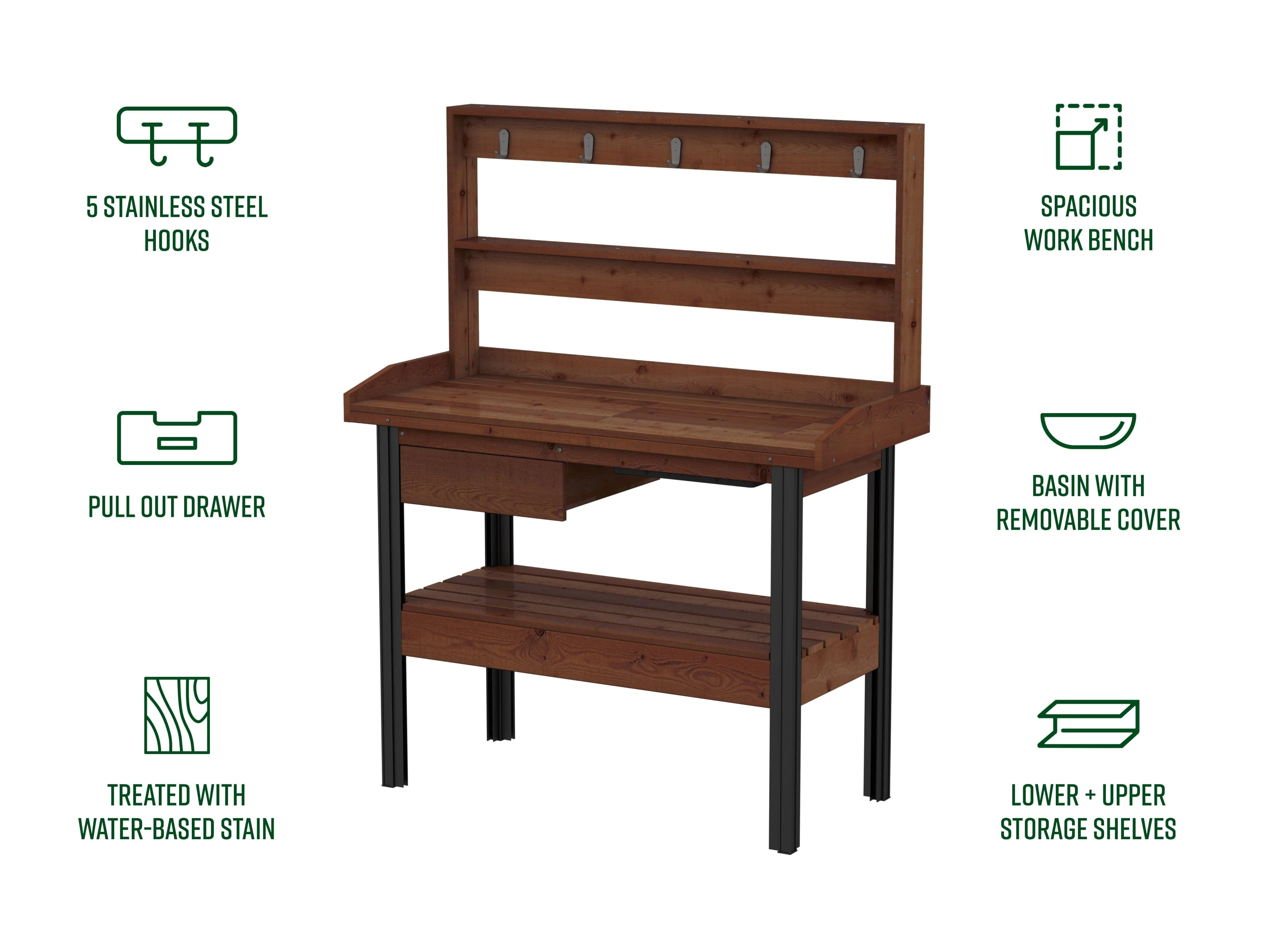 Cedar Potting Bench - Image 7