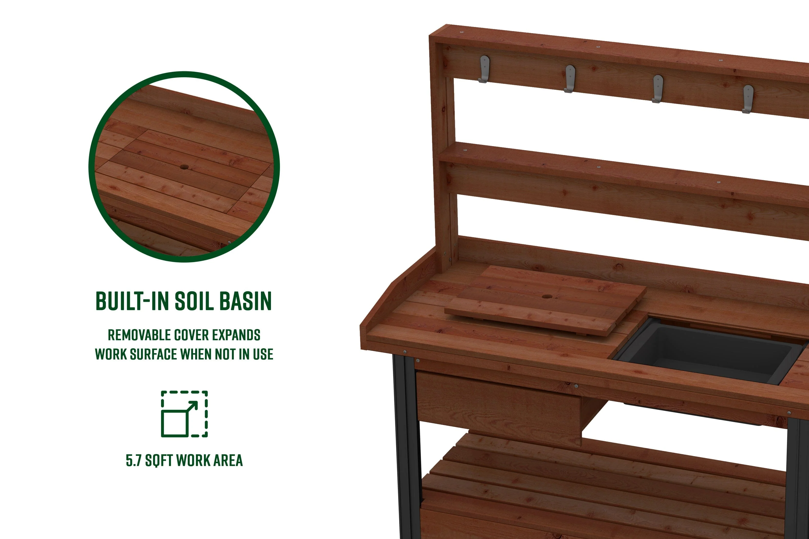Cedar Potting Bench - Image 8