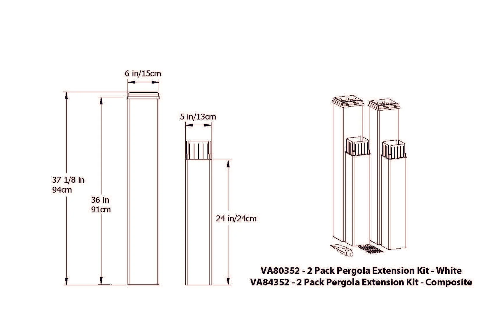 Pergola Extension Kit 4 pack - Image 6