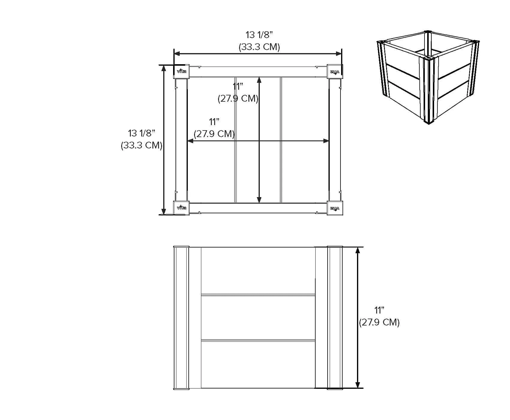 URBANA 12” Cube Planter - Image 9